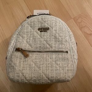 NWT White Guess Backpack